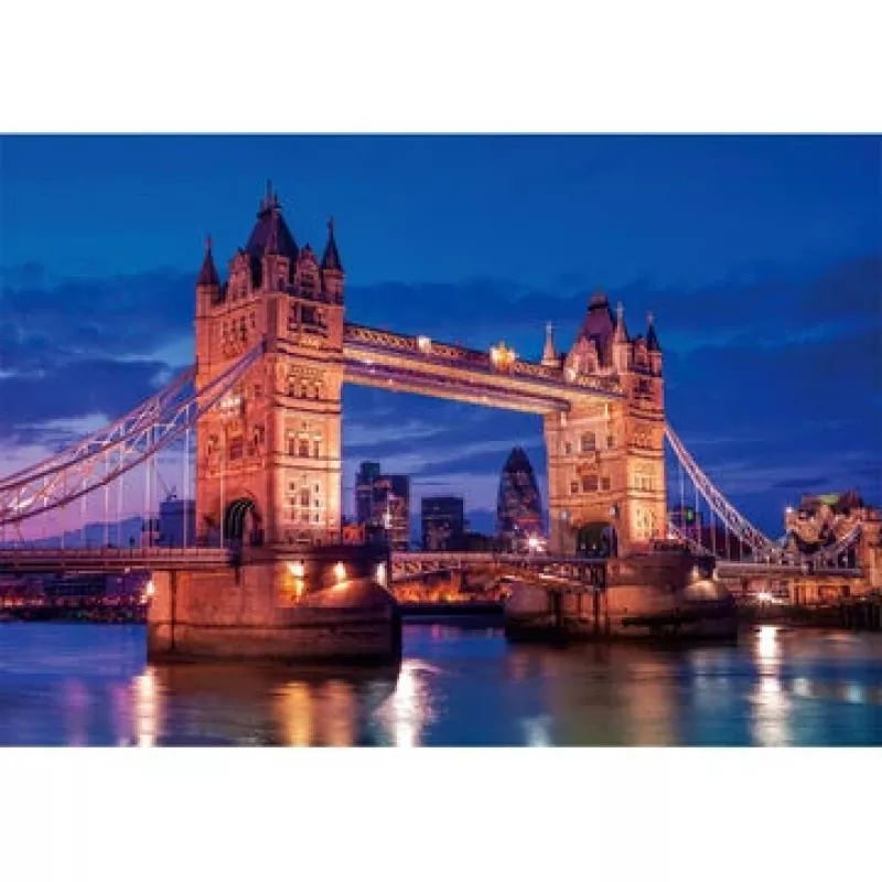 Clementoni Tower Bridge bei Nacht Puzzle 1000 uds. Edificios