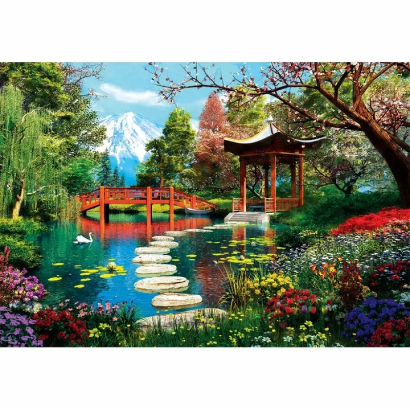 Clementoni High Quality Collection Fuji Garden Puzzle 1000 piezas Paisaje