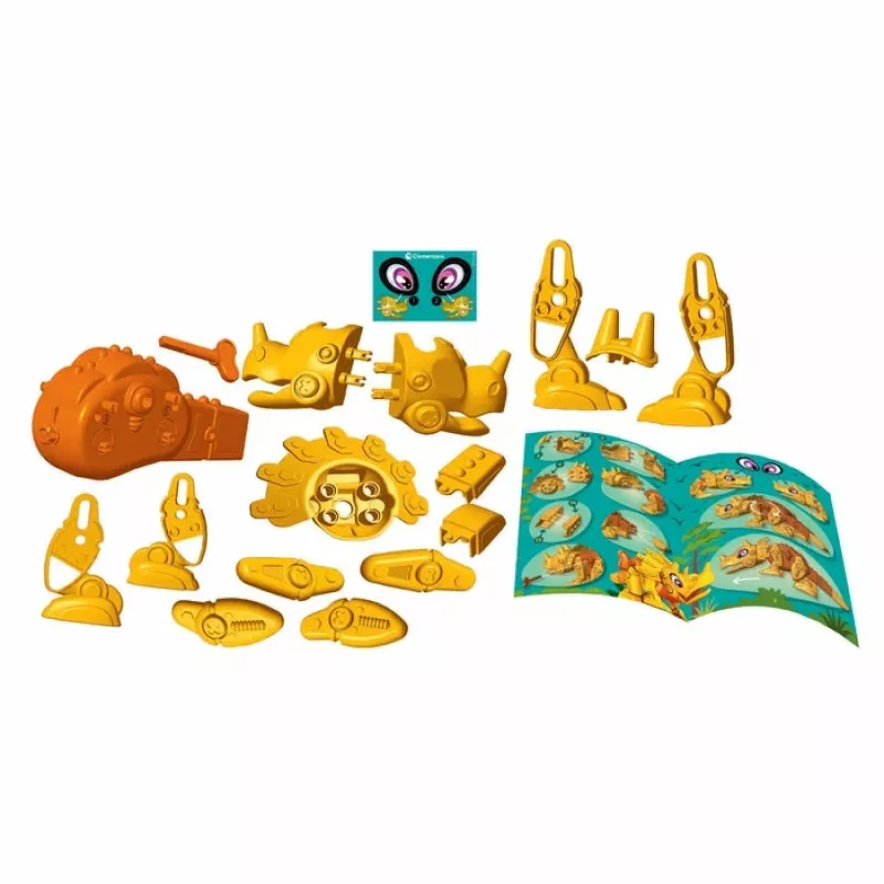 Clementoni Dino Bot Triceratops Junior, robot dinosaurio, 5 años