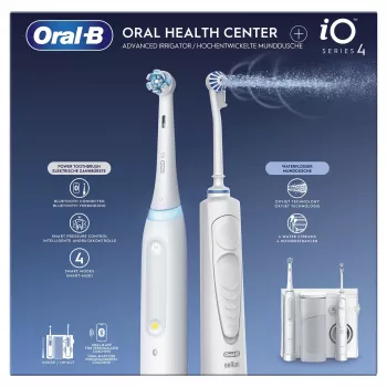 Oral-B iO4 & OxyJet centro de cuidado bucal, blanco