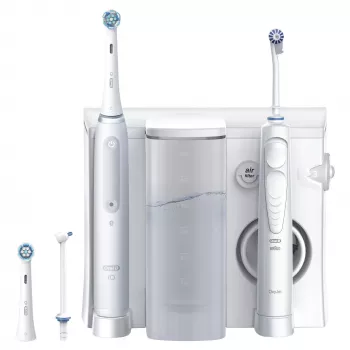 Oral-B iO4 & OxyJet centro de cuidado bucal, blanco