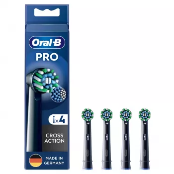 Oral-B CrossAction 4 uds. negro