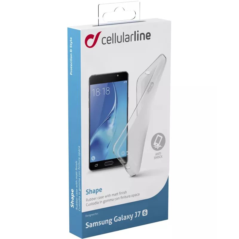 Cellularline Shape - Galaxy J7 (2016), funda, Samsung, Galaxy J7, 14 cm (5.5 pulgadas), transparente