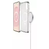 Cellularline Clear Mag - Galaxy S25 Edge funda transparente ultrarresistente con borde de goma, compatible con el ecosistema Qi2 y accesorios magnéticos, tratada contra el amarilleo.