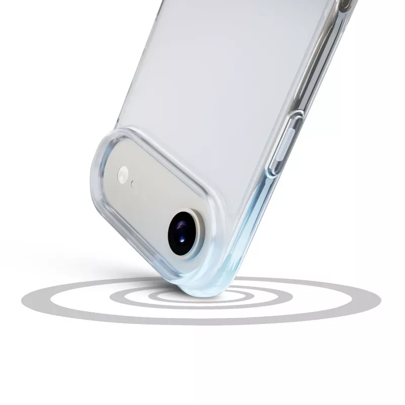 Cellularline Clear Protect - iPhone Air carcasa rígida con bordes de goma