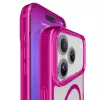 Cellularline Iconic Mag - iPhone 17 Pro funda transparente con bordes de color, compatible con el ecosistema MagSafe