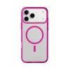 Cellularline Iconic Mag - iPhone 17 Pro funda transparente con bordes de color, compatible con el ecosistema MagSafe