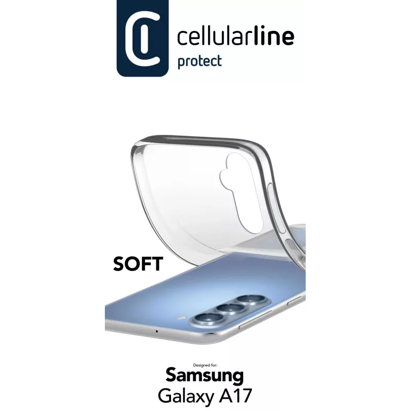 Cellularline Soft - Galaxy A17 funda de goma blanda, funda, Samsung, Galaxy A17, 17 cm (6,7