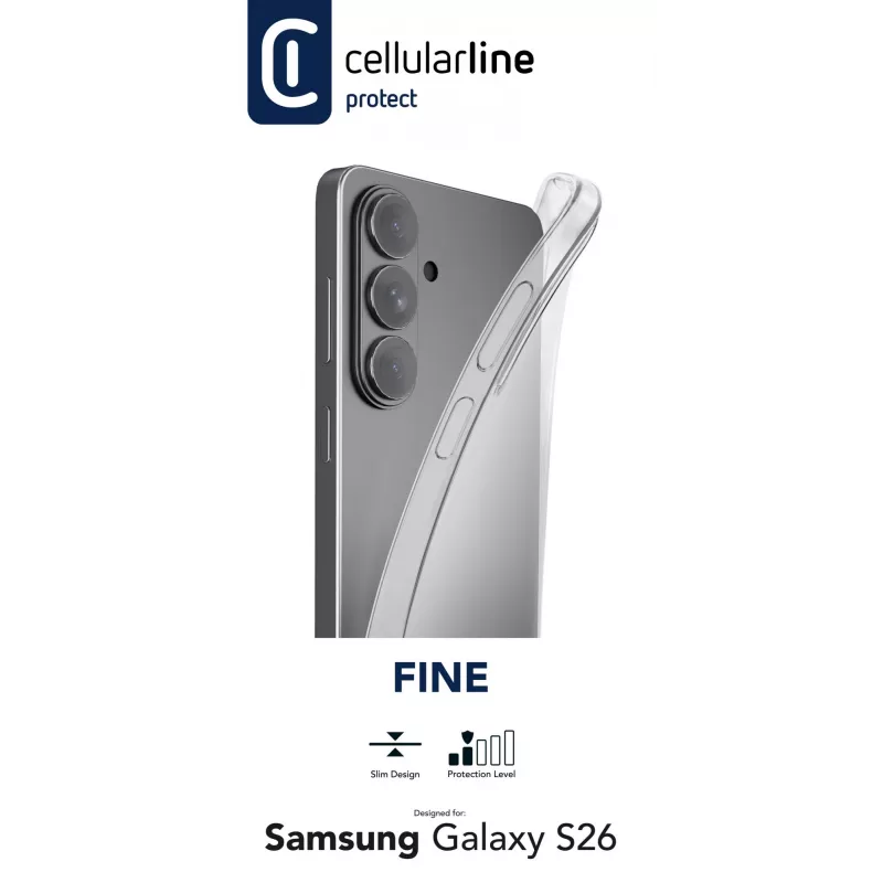 Cellularline Fine - Galaxy S26, funda, Samsung, Galaxy S26, 17 cm (6,7