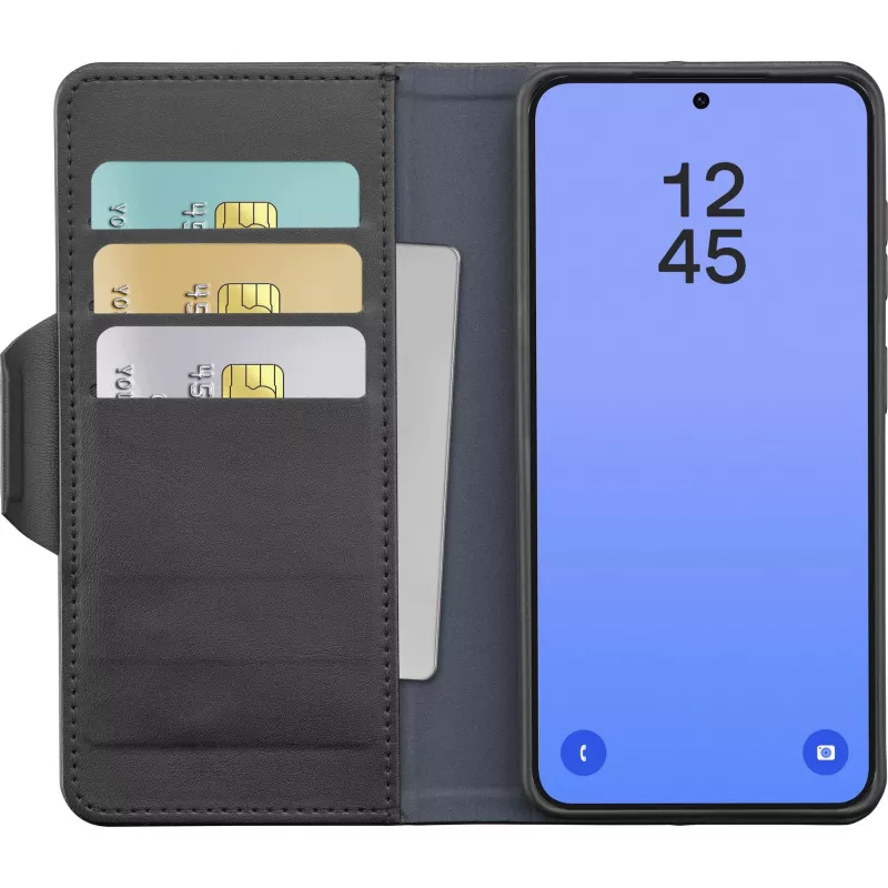 Cellularline Book Agenda - Galaxy S26 Ultra funda tipo libro con acabado de piel sintética, cierre magnético, protección RFID y función de soporte