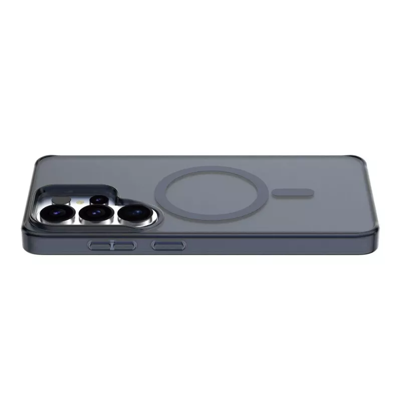 Cellularline FROSTY MAG - Galaxy S26 Ultra funda semitransparente con superficie mate y bordes de color, compatible con el ecosistema Qi2 y accesorios magnéticos para Samsung.