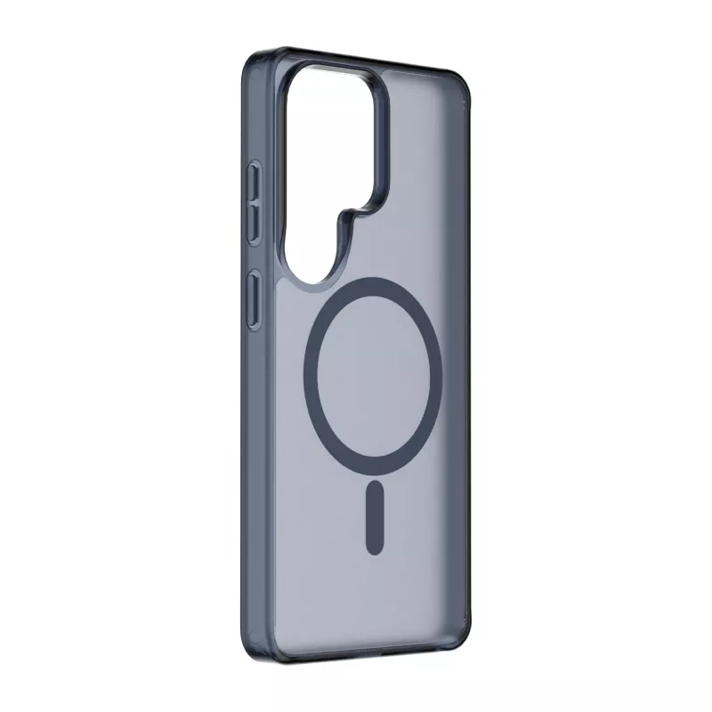 Cellularline FROSTY MAG - Galaxy S26 Ultra funda semitransparente con superficie mate y bordes de color, compatible con el ecosistema Qi2 y accesorios magnéticos para Samsung.
