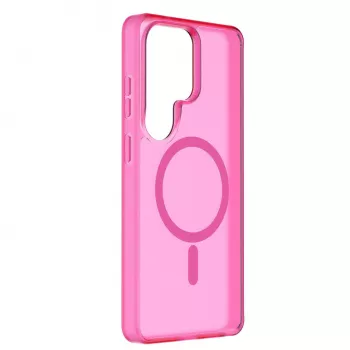 Cellularline FROSTY MAG - Galaxy S26 Ultra funda semitransparente con superficie mate y bordes de color, compatible con el ecosistema Qi2 y accesorios magnéticos para Samsung.