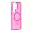 Cellularline FROSTY MAG - Galaxy S26 Ultra funda semitransparente con superficie mate y bordes de color, compatible con el ecosistema Qi2 y accesorios magnéticos para Samsung.