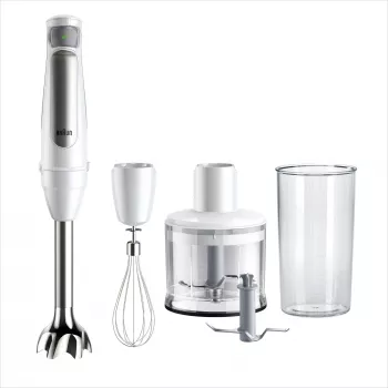 Braun MultiQuick 7 MQ7035IWH 0,6 L batidora de brazo 1000 W acero inoxidable, blanco