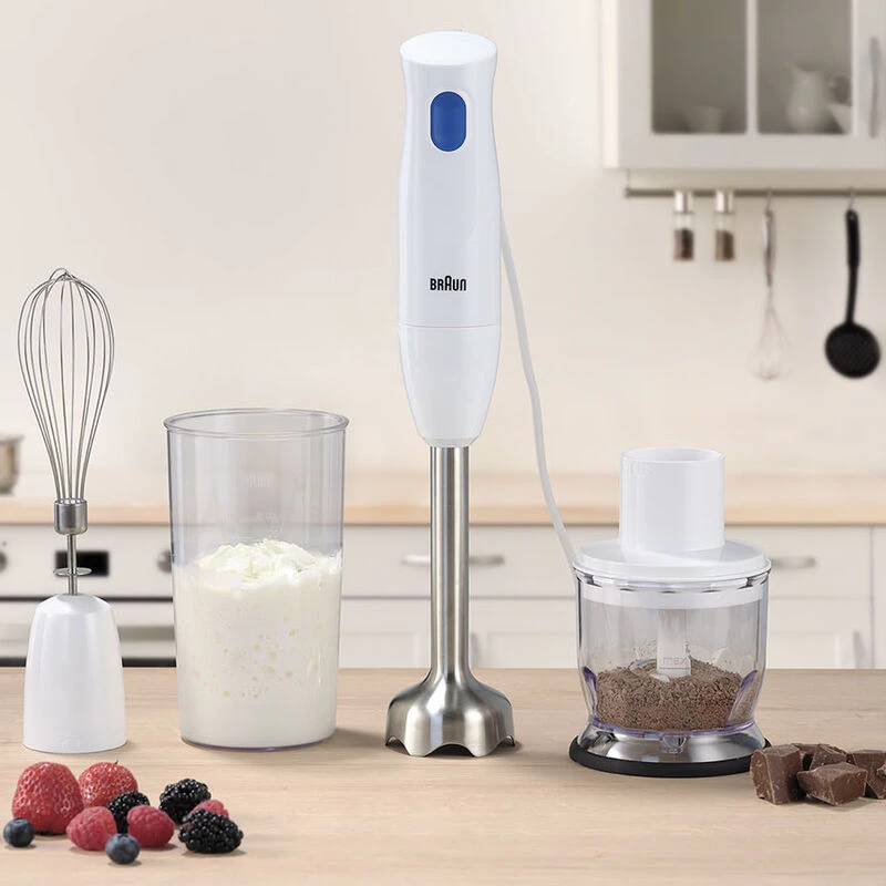 Braun MultiQuick 1 MQ10.202M WH 0,6 L batidora de brazo 450 W acero inoxidable, blanco