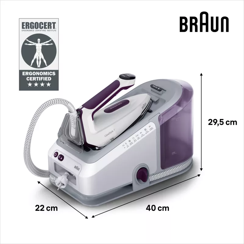 Braun CareStyle 7 IS7266VI 2700 W 2 L suela EloxalPlus violeta