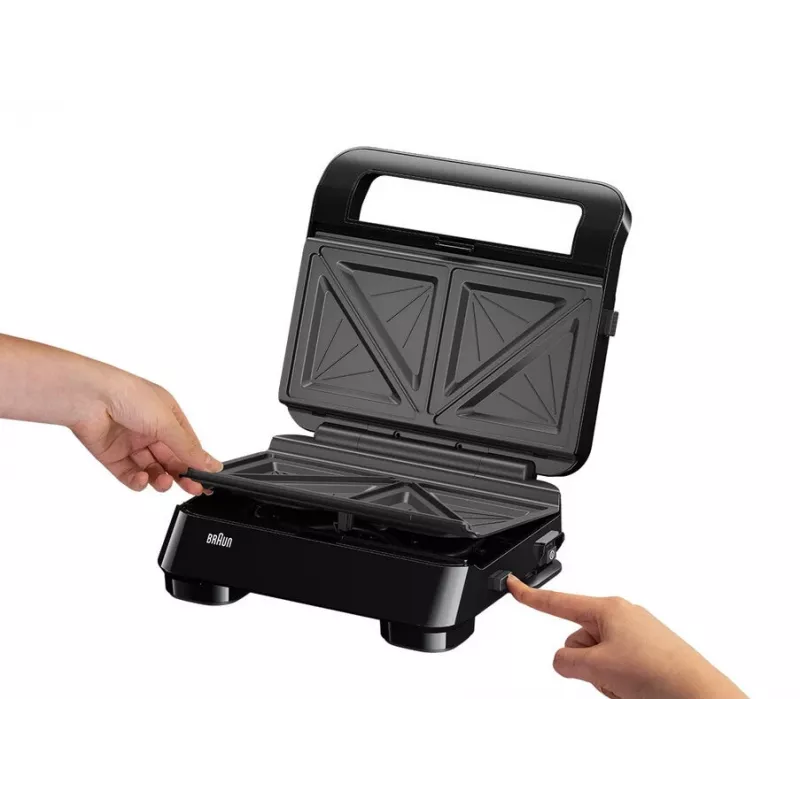 Braun Snack Maker 5 SM5000 sandwichera 800 W negra