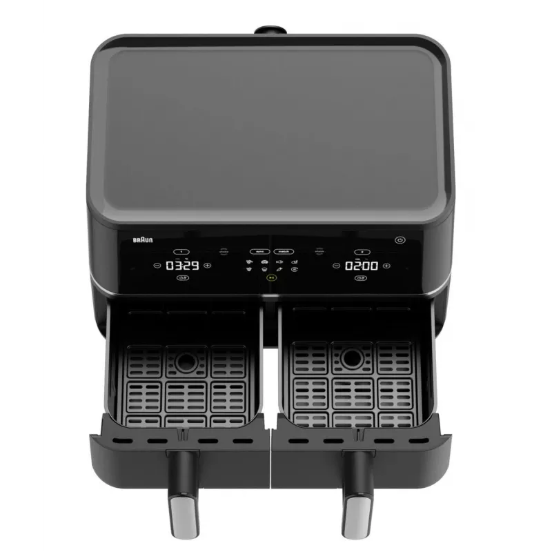 Braun TD 5030I BK Doble 10 L freidora de aire 2400 W negra, plata