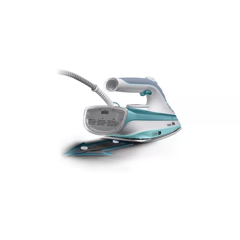 Braun TexStyle 3 SI 5017 GR plancha de vapor suela cerámica 2700 W gris, turquesa, blanco
