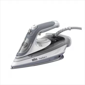 Braun TexStyle 5 SI5078GY Plancha de vapor suela EloxalPlus 2800 W Gris, Blanco