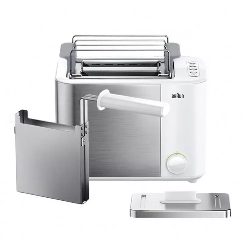 Braun GRILLE-PAIN HT5015WH 13 2 rebanadas 1000 W Gris, Blanco