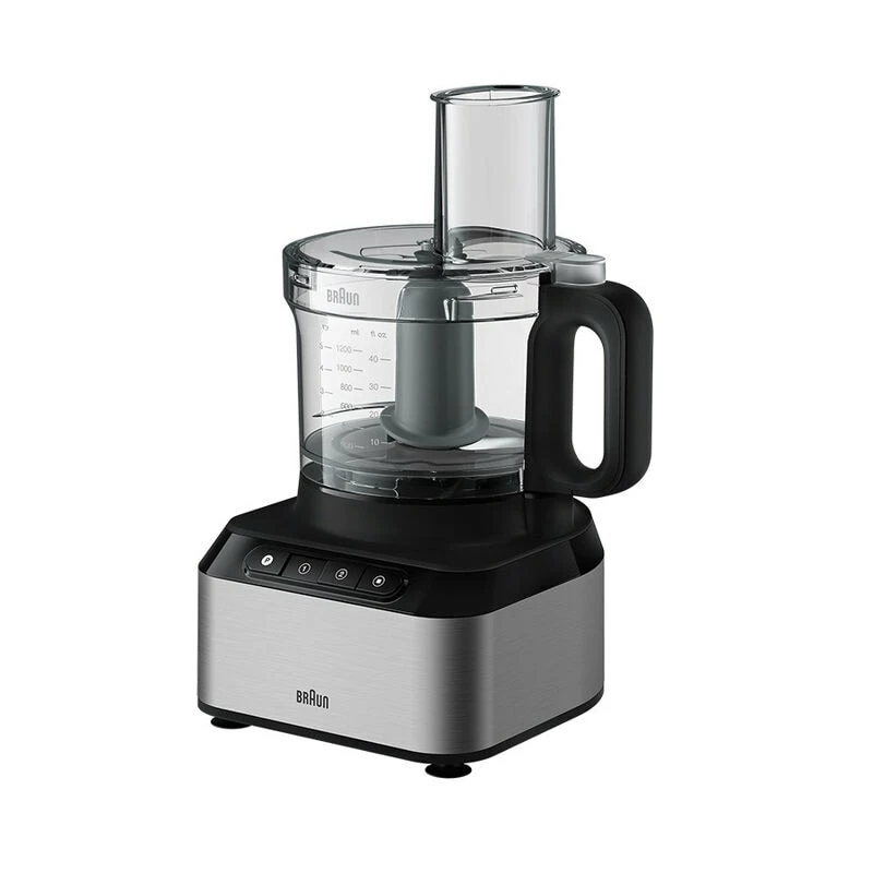 Braun FP 3233 SI Robot de cocina 800 W 2,1 L Negro, Acero inoxidable