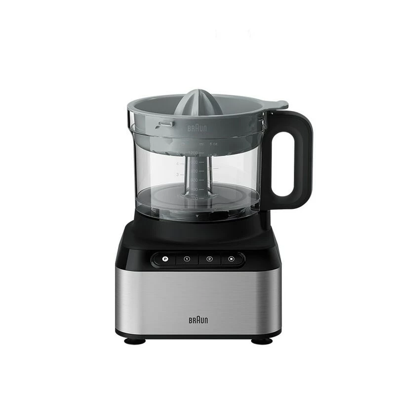 Braun FP 3233 SI Robot de cocina 800 W 2,1 L Negro, Acero inoxidable