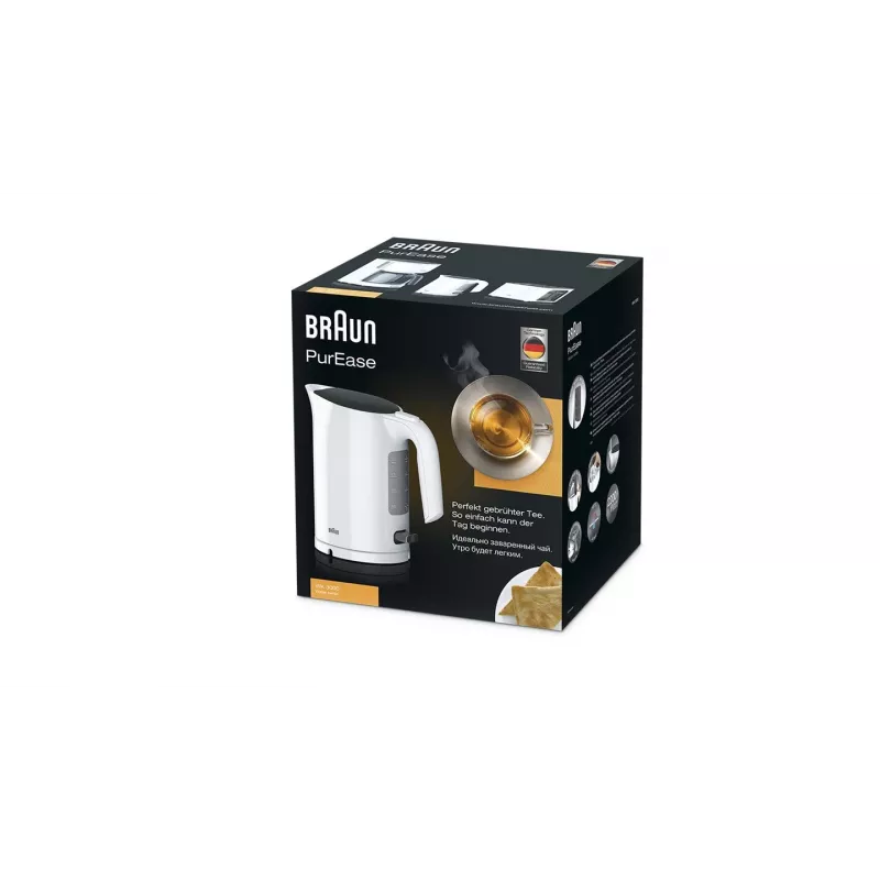 Braun 0X21010012 Hervidor de agua 1 L 2200 W Blanco