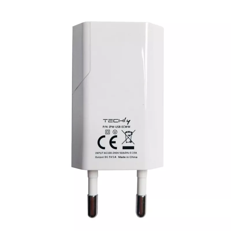 Techly IPW-USB-ECWW Cargador para dispositivos móviles Universal Blanco AC Interior