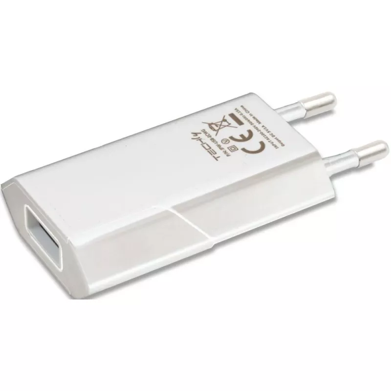Techly IPW-USB-ECWW Cargador para dispositivos móviles Universal Blanco AC Interior