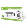 Techly Soporte de escritorio para monitor/portátil Negro, De pie, 20 kg, Ajuste de altura, Negro