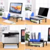 Techly Soporte de escritorio para monitor/portátil Negro, De pie, 20 kg, Ajuste de altura, Negro