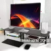 Techly Soporte de escritorio para monitor/portátil Negro, De pie, 20 kg, Ajuste de altura, Negro
