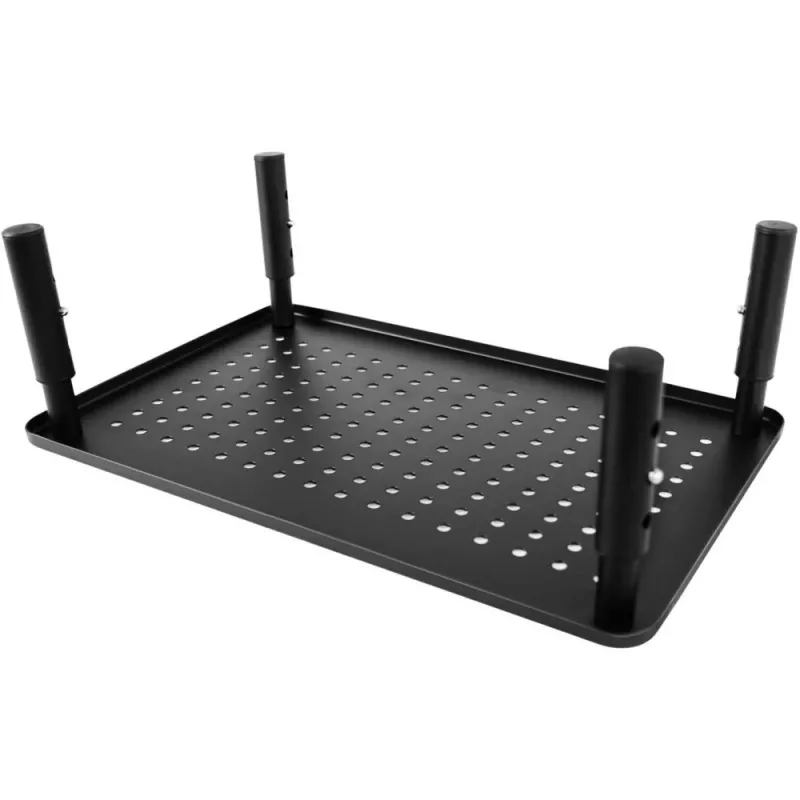 Techly Soporte de escritorio para monitor/portátil Negro, De pie, 20 kg, Ajuste de altura, Negro