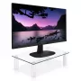 Techly Soporte de cristal para monitor/portátil, de pie, 20 kg, 33 cm (13