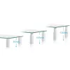 Techly Soporte de cristal para monitor/portátil, de pie, 20 kg, 33 cm (13
