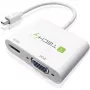 Techly Adaptador Mini DisplayPort a HDMI/VGA, 0,15 m, Mini DisplayPort, HDMI + VGA (D-Sub), Conector macho, Conector hembra, 1920 x 1200 píxeles