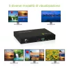 Techly Multivisor HDMI 4x1 con conmutador sin interrupciones, HDMI, Metal, Negro, 60 Hz, 1080p, 2,25 Gbit/s