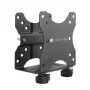 Techly Soporte ajustable para CPU bajo el escritorio, 5 kg, 75 x 75 mm, 100 x 100 mm, Negro