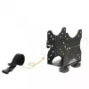 Techly Soporte ajustable para CPU bajo el escritorio, 5 kg, 75 x 75 mm, 100 x 100 mm, Negro