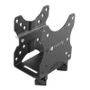 Techly Soporte ajustable para CPU bajo el escritorio, 5 kg, 75 x 75 mm, 100 x 100 mm, Negro