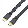 Techly cable HDMI 2.0 plano High Speed con Ethernet A/A M/M 1 m