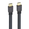 Techly cable HDMI 2.0 plano High Speed con Ethernet A/A M/M 1 m