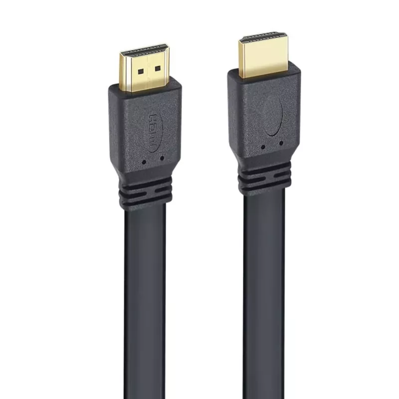 Techly cable HDMI 2.0 plano High Speed con Ethernet A/A M/M 1 m