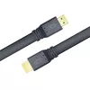 Techly cable HDMI 2.0 plano High Speed con Ethernet A/A M/M 1 m