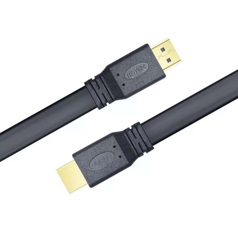 Techly cable HDMI 2.0 plano High Speed con Ethernet A/A M/M 1 m
