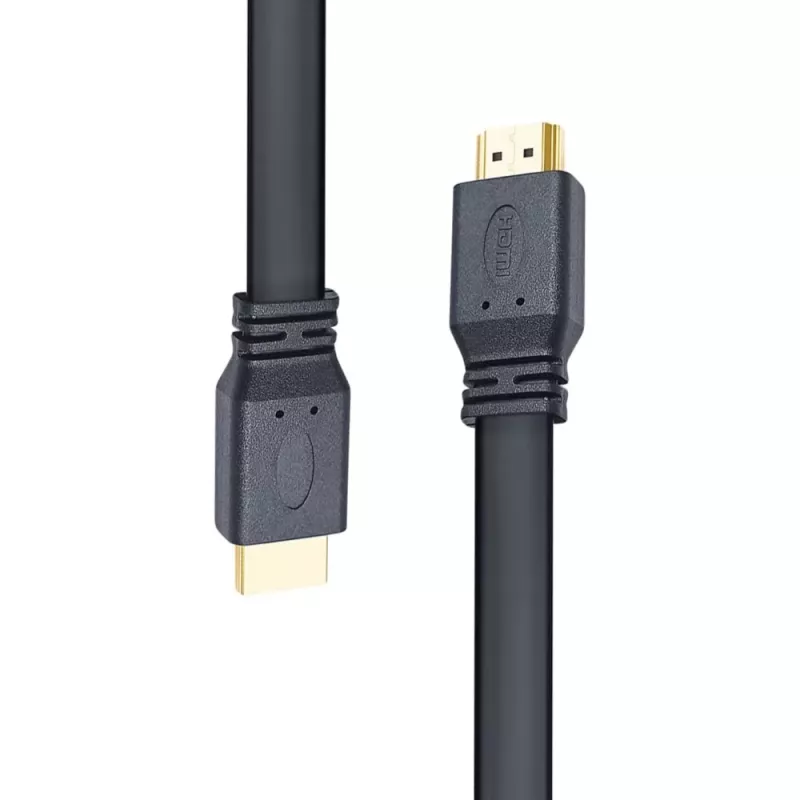 Techly cable HDMI 2.0 plano High Speed con Ethernet A/A M/M 1 m