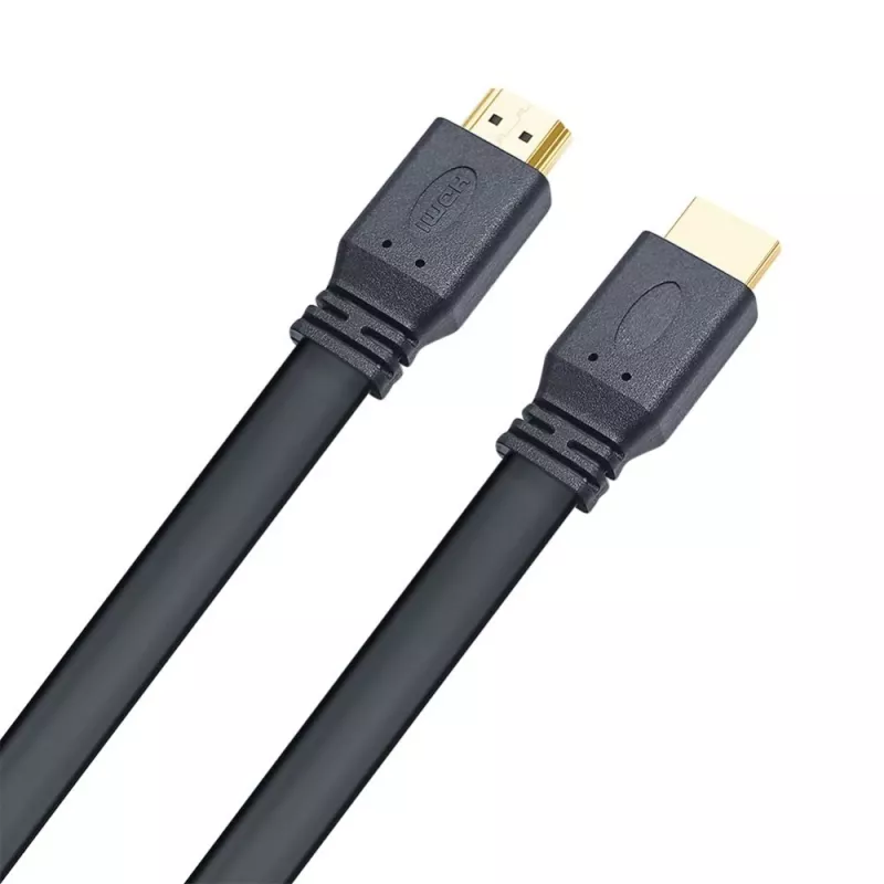 Techly cable HDMI 2.0 plano High Speed con Ethernet A/A M/M 1 m