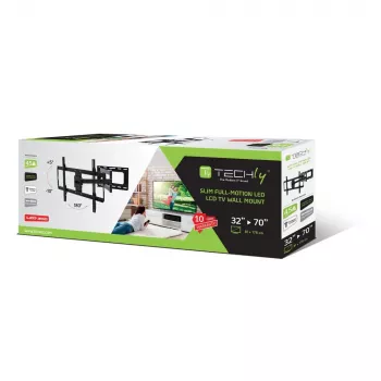 Techly soporte de pared fino para TV LCD LED 32-70